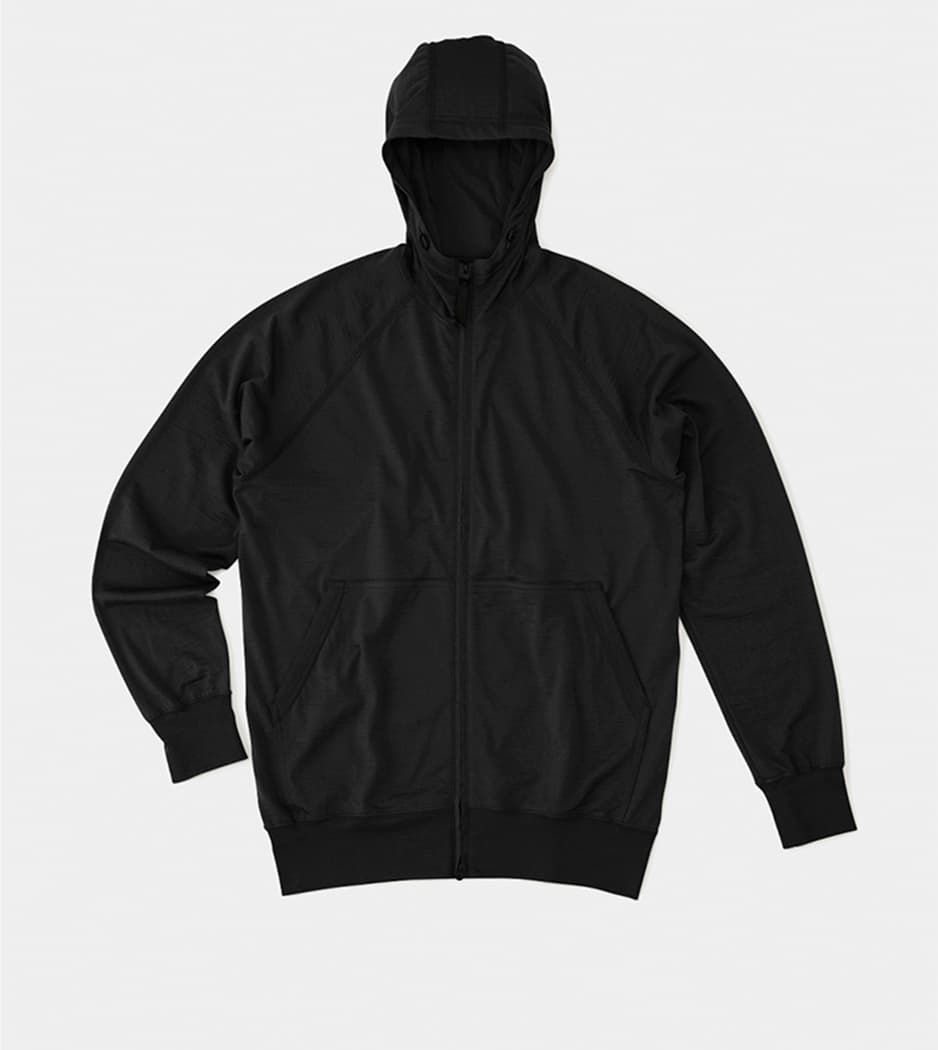 100% Merino Zip Hoody | 山と道 U.L. HIKE & BACKPACKING