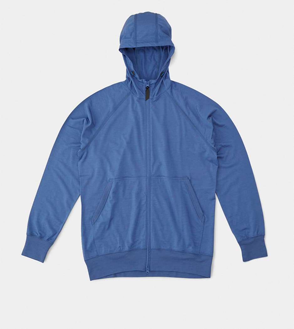 100% Merino Zip Hoody | 山と道 U.L. HIKE & BACKPACKING