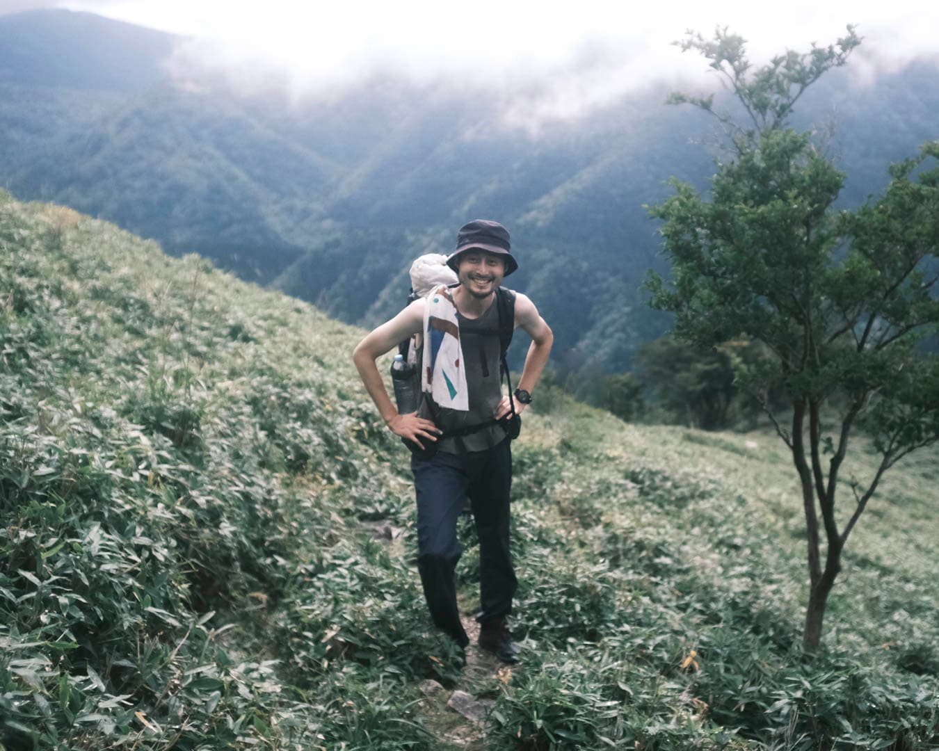 DF Mesh Merino Long Sleeve | 山と道 U.L. HIKE & BACKPACKING