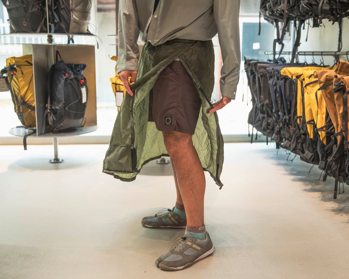ULA Equipment Rain Kilt Brown UL 旨し レインスカート