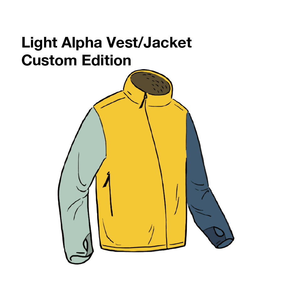 Light Alpha Vest/Jacket Custom Edition 予約受注開始のお知らせ