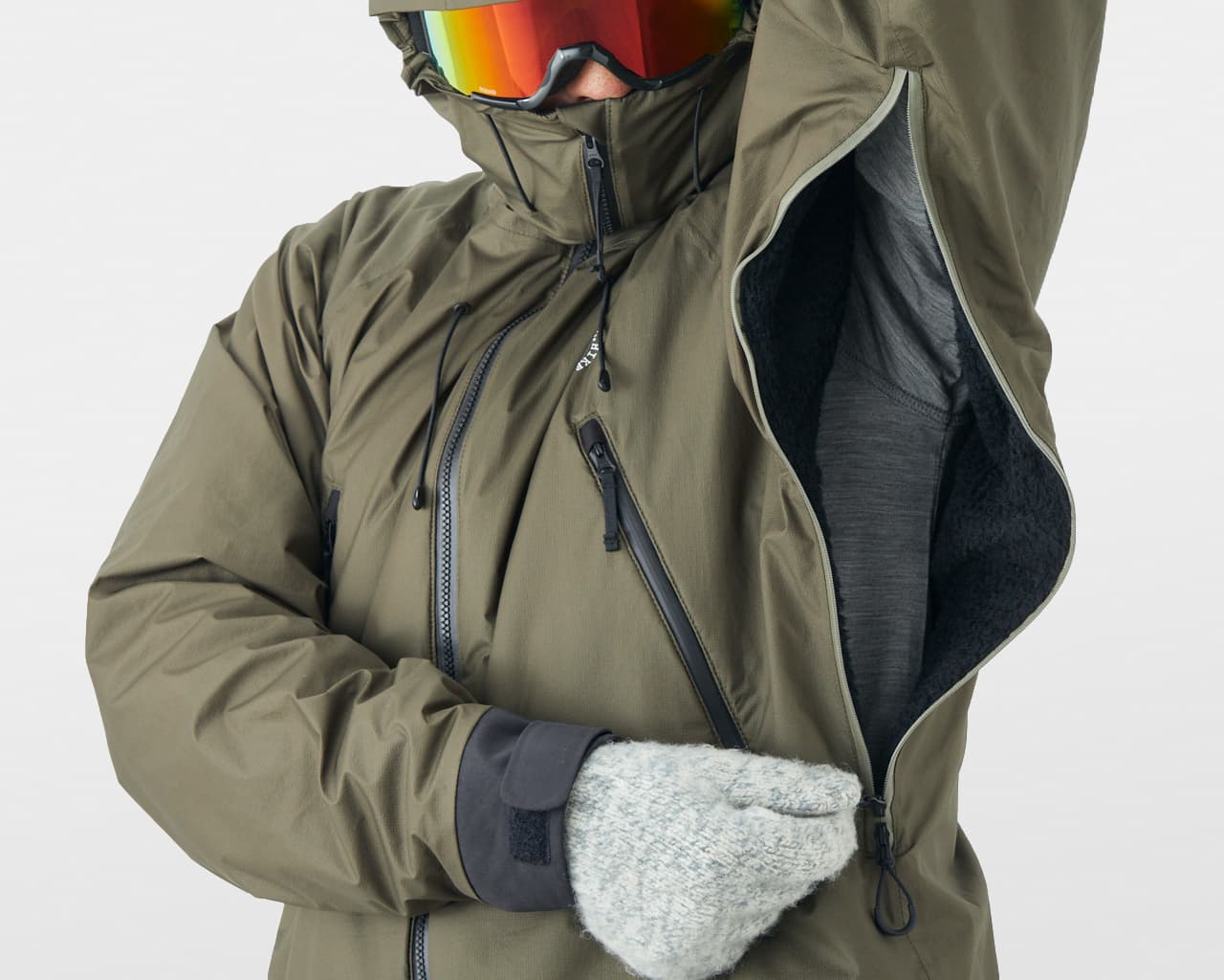 Yamatomichi All-weather Alpha Jacket In Olive Yamatomichi All-weather Alpha Jacket In Olive