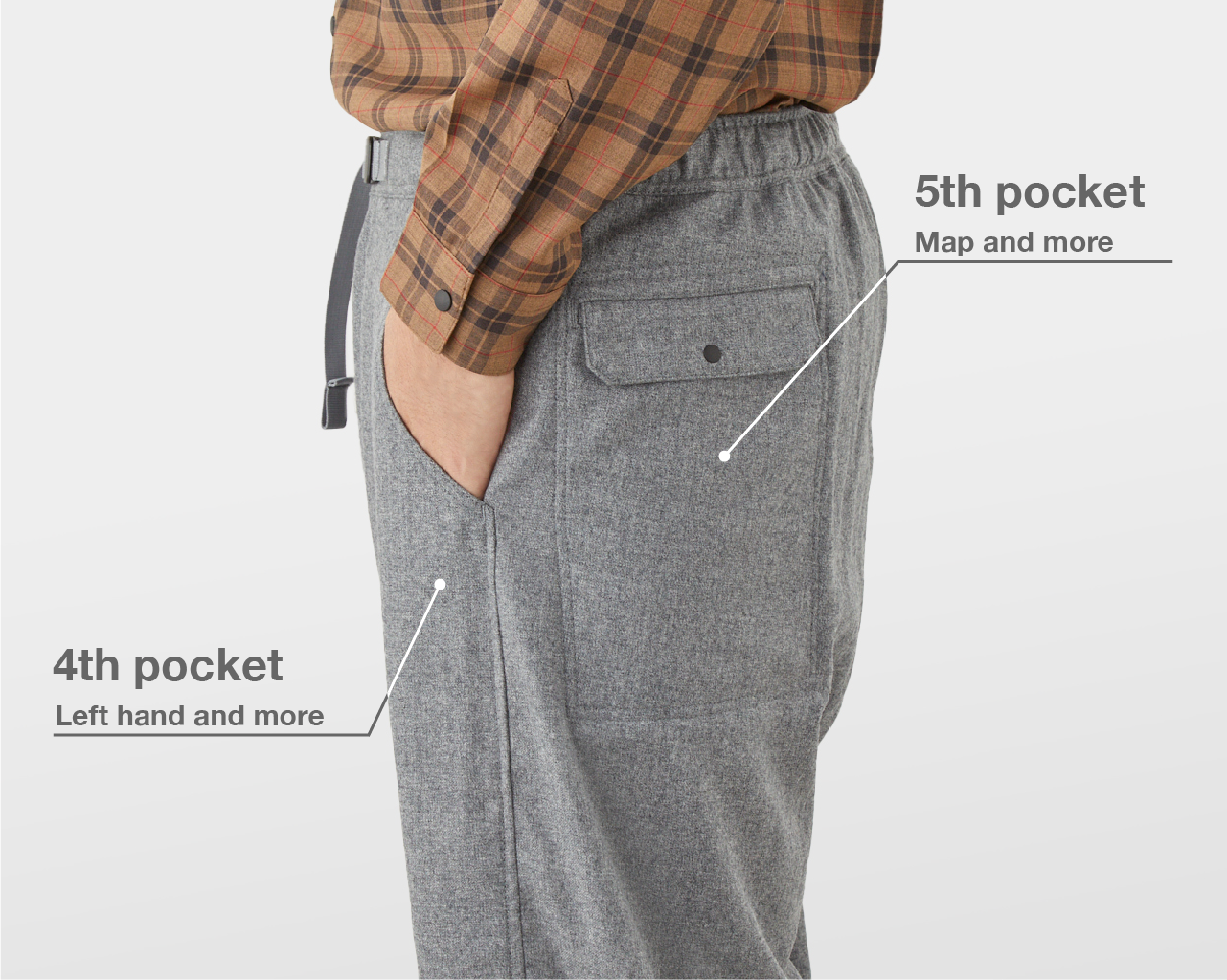 Merino 5-Pocket Pants | 山と道 U.L. HIKE & BACKPACKING